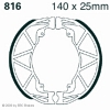 Preview: EBC 816 Premium Bremsbacken Italjet Dragster 125/180 LC
