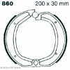 Preview: EBC 860 Premium Bremsbacken BMW R 75/6 (VA eine Scheibe) 75/7