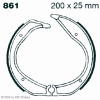 Preview: EBC 861 Premium Bremsbacken BMW R 100 RT bis 08/1989
