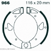 Preview: EBC 966 Premium Bremsbacken Kreidler 80 E/L Florett