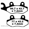 Preview: EBC MXS135 Goldstuff Rennbremsbeläge Suzuki TS 125 RK/RL/RM/RN/RP/RR (SF15A)