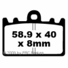 Preview: EBC FA180 Blackstuff Bremsbeläge Kawasaki ZXR 400 L1-L9