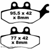 Preview: EBC SFA374 Scooter Bremsbeläge Italjet Jupiter 250