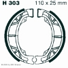 Preview: EBC H303G Premium Bremsbacken Water Grooved Sym Mask 50