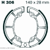 Preview: EBC H306 Premium Bremsbacken Polaris 200 Phoenix (Rear drum model)