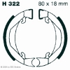 Preview: EBC H322 Premium Bremsbacken Motobecane 50 all mod. Atom hub