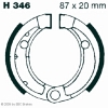 Preview: EBC H346G Premium Bremsbacken Water Grooved Bombardier/BRP DS 50 (2 -Takt)