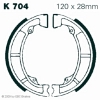 Preview: EBC K704 Premium Bremsbacken Kawasaki KX 125 A3-A7