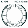 Preview: EBC K706 Premium Bremsbacken Kawasaki GPZ 305 A1/B1-B10