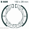 Preview: EBC S605G Premium Bremsbacken Water Grooved Suzuki SP 370 C/N
