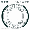 Preview: EBC S616G Premium Bremsbacken Water Grooved Suzuki RM 125 E