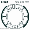 Preview: EBC S624 Premium Bremsbacken Suzuki AP 50 R/S/T/V/W