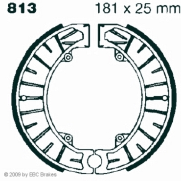 Preview: EBC 813G Premium Bremsbacken Water Grooved KTM 495