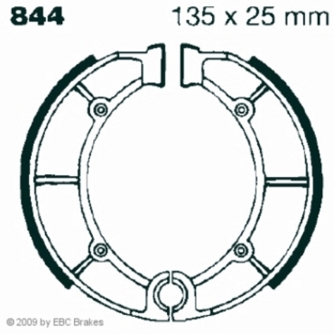 Preview: EBC 844 Premium Bremsbacken Cagiva XSST 125