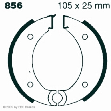 Preview: EBC 856 Premium Bremsbacken Puch M3 50ccm SPORT