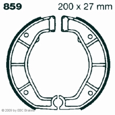 EBC 859 Premium Bremsbacken BMW R 100 RT ab 09/1989