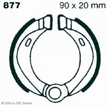 EBC 877 Premium Bremsbacken Motobecane Magnum/A/Racing