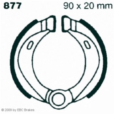 EBC 877 Premium Bremsbacken Garelli 50 Team Matic