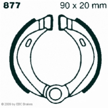 EBC 877 Premium Bremsbacken Motobecane 51 SUE