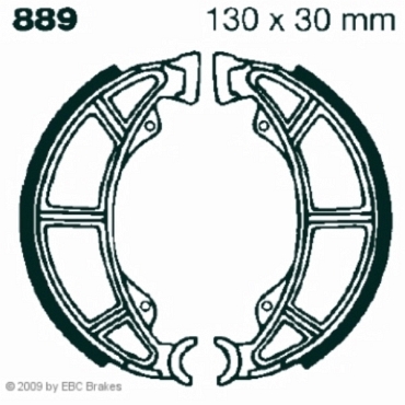 Preview: EBC 889 Premium Bremsbacken Montesa/Honda Old Models