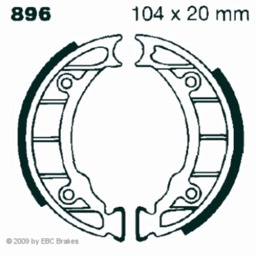 Preview: EBC 896 Premium Bremsbacken Piaggio Superbravo 50