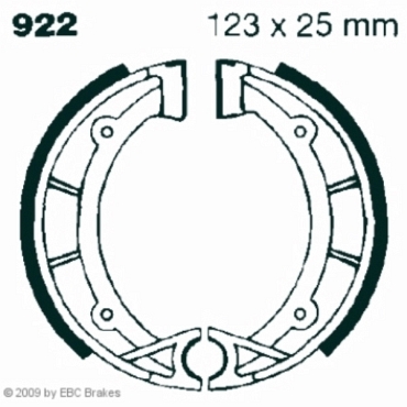 EBC 922 Premium Bremsbacken Gilera 124 Giubileo