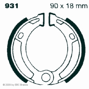 EBC 931 Premium Bremsbacken Garelli 50 Team Matic