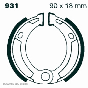 EBC 931 Premium Bremsbacken Malaguti 50 Grizzly RCX 10