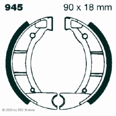 EBC 945 Premium Bremsbacken Puch MAXI  S 50 SPORT ( Guß Felgen / 1 Gang Automatik )