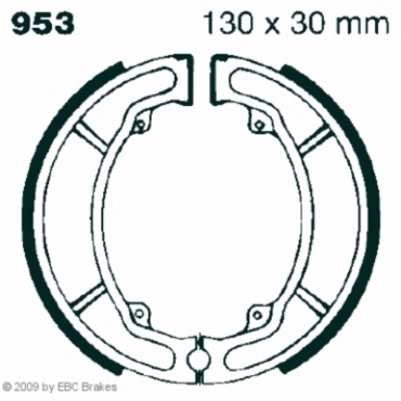 Preview: EBC 953 Premium Bremsbacken Cagiva 125 Elefant RE