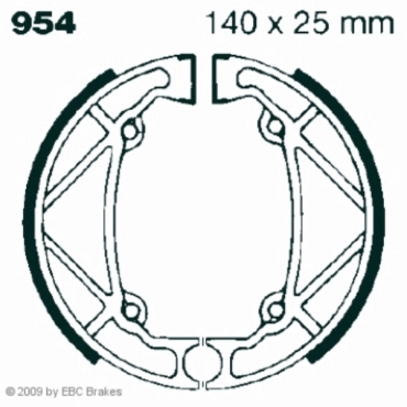 EBC 954 Premium Bremsbacken Gilera 200 Arizona Hawk