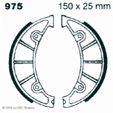 Preview: EBC 975 Premium Bremsbacken Zündapp KS 100
