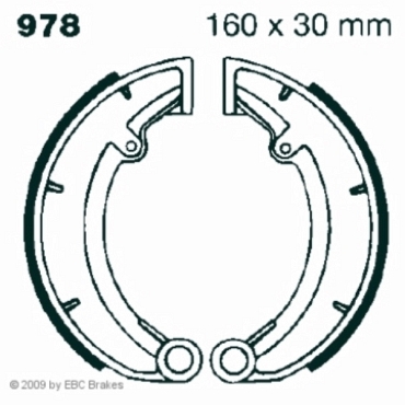 Preview: EBC 978 Premium Bremsbacken MZ/MUZ ETZ 250/300