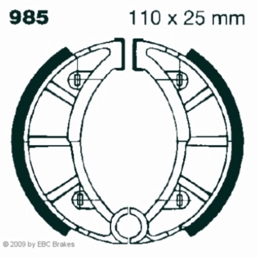 Preview: EBC 985 Premium Bremsbacken FB Minarelli (Spanien) Rieju Marathon