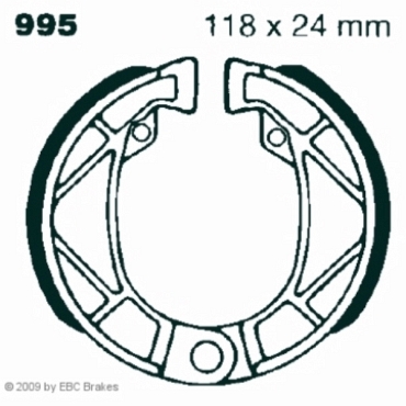 Preview: EBC 995 Premium Bremsbacken Aprilia Classic 50