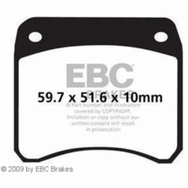 EBC FA016 Blackstuff Bremsbeläge Triumph T140 ES (elektrischer Starter)