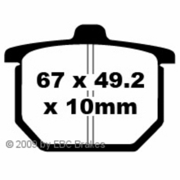 EBC FA030 Blackstuff Bremsbeläge Honda CBX 1000 (Z)