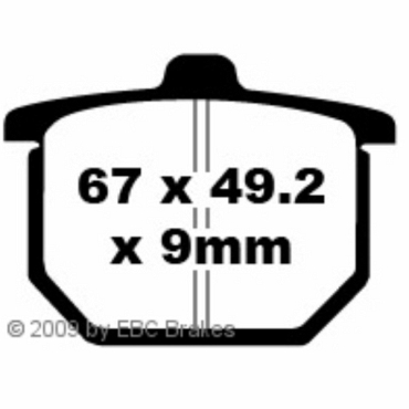 Preview: EBC FA031 Blackstuff Bremsbeläge Honda CB 750 (FA/FB)