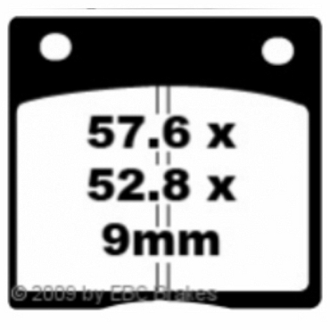 Preview: EBC FA036 Blackstuff Bremsbeläge Kawasaki Z 500 B1-B2