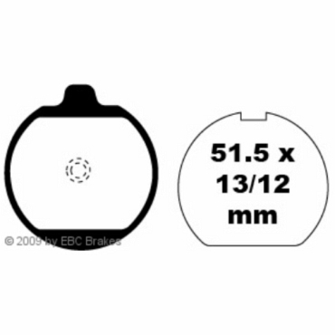 Preview: EBC FA037 Blackstuff Bremsbeläge Kawasaki Z 650 C1/C2