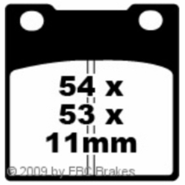 Preview: EBC FA045 Blackstuff Bremsbeläge Honda CB 650 (Z/B)