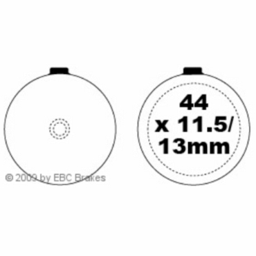 Preview: EBC FA046 Blackstuff Bremsbeläge Suzuki GP 100 C/N/X/DED