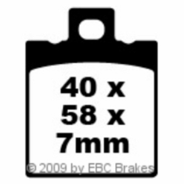 EBC FA047 Blackstuff Bremsbeläge Moto Guzzi V 35/35 II/35 III (350)