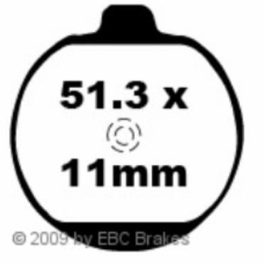 Preview: EBC FA062 Blackstuff Bremsbeläge Kawasaki ZG 1300 A1-A3