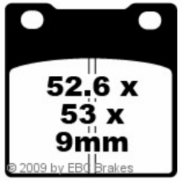 EBC FA063 Blackstuff Bremsbeläge Suzuki GSF 400 K/NK/Z/VM/VZM/P/NP/VP/VZP/VR Bandit (GK75A)