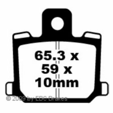 Preview: EBC FA064 Blackstuff Bremsbeläge Yamaha RD 250 LC