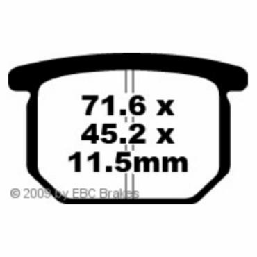 Preview: EBC FA065 Blackstuff Bremsbeläge Suzuki GSX 1100 ESD