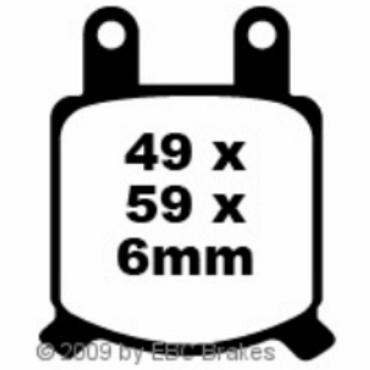 EBC FA076HH Goldstuff Bremsbeläge Gilera 200 T4/T4 C/T4 S