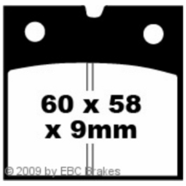 Preview: EBC FA077 Blackstuff Bremsbeläge Laverda 1000 RGS Corsa