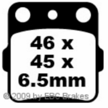 EBC FA084/3R Goldstuff Bremsbeläge T.M. 80/85 Minicross/Junior